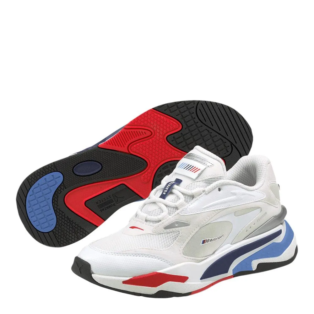 Kids Puma 306778-02 White Gray Red Blue Black RS Fast BMW Shoe Sneaker Trainer