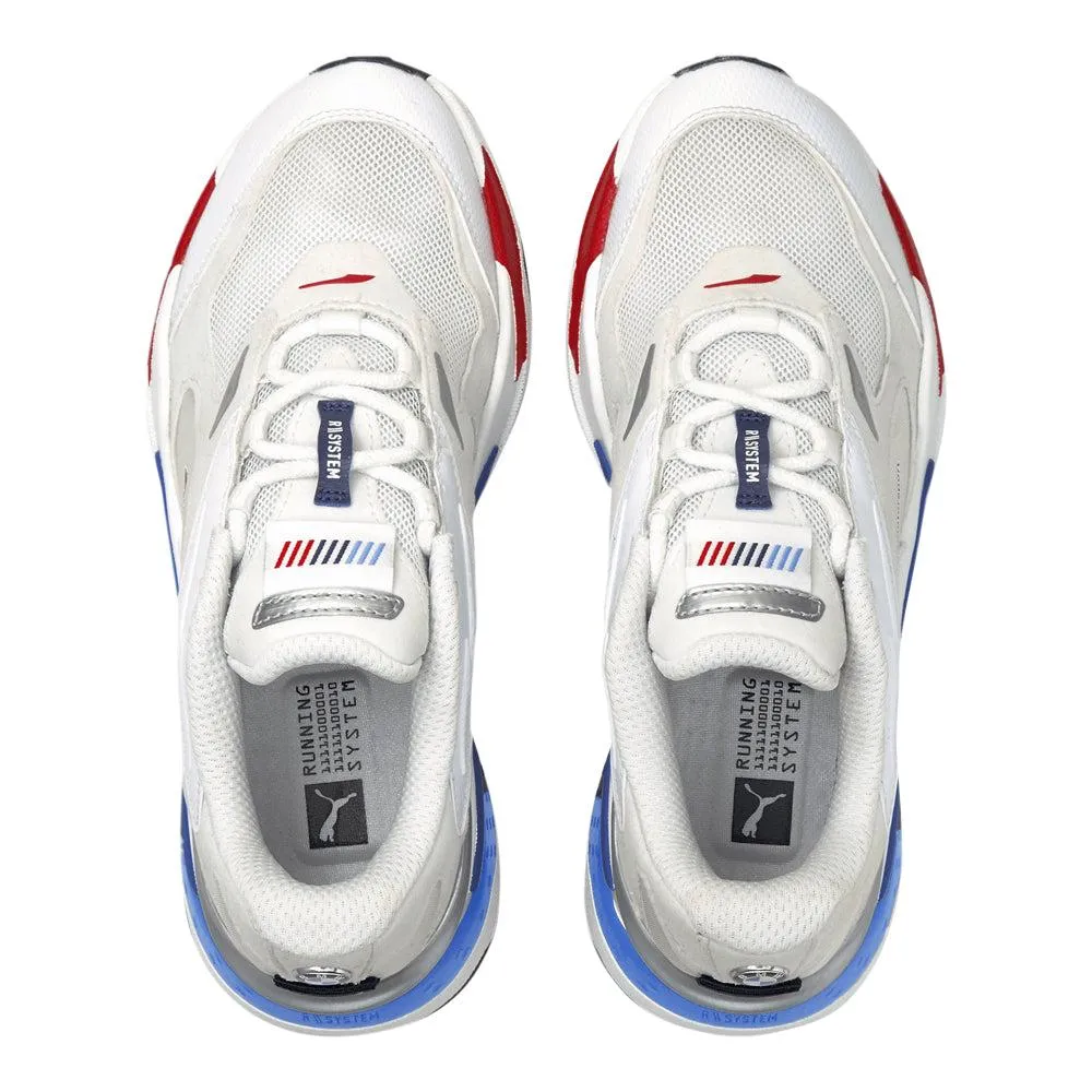 Kids Puma 306778-02 White Gray Red Blue Black RS Fast BMW Shoe Sneaker Trainer