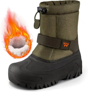 Kids Snow Boots Warm Waterproof Boys Winter Boot Non Slip Snow Shoes Outdoor Boys Girls Snow Boots