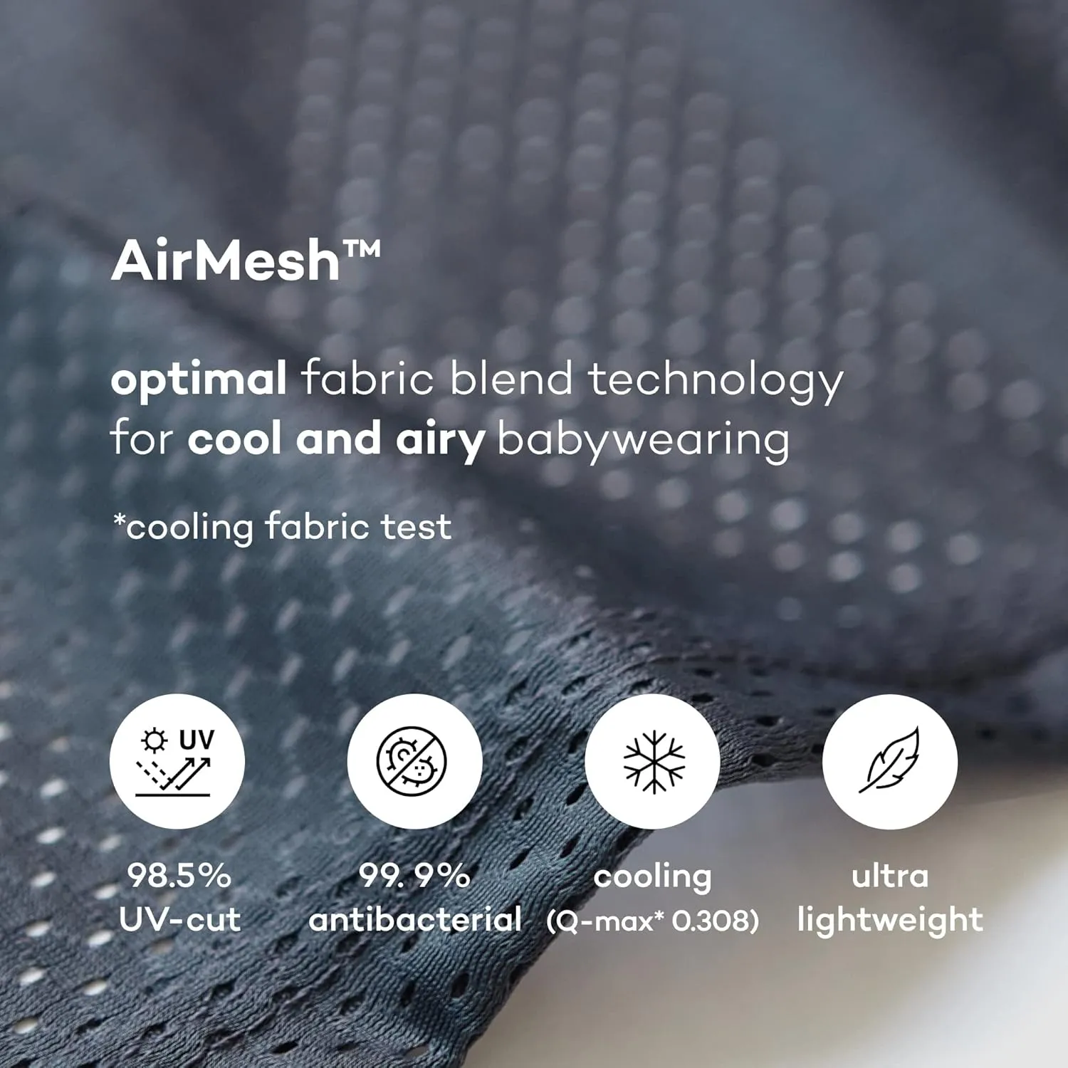 Konny Original Baby Carrier AirMesh for Cozy Luxury Baby Carrier Wrap, Easy to Wear Baby Wrap Carrier, Perfect Essentials Cloths for Newborn Babies up to 44 lbs, (Cream, L)