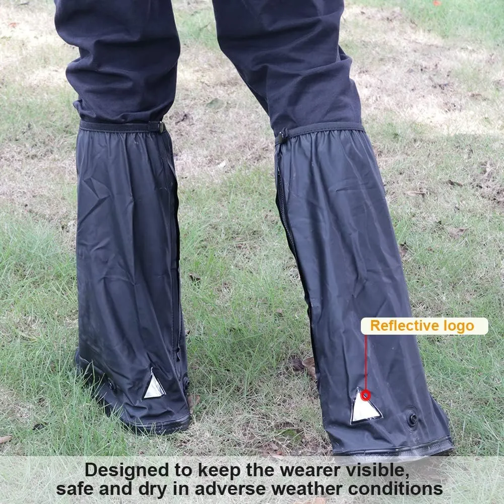KRATARC Water-Resistant Shoes Covers Foldable Rain Boot Reflective Snow for Men Women Outdoor Cycling Walking Hiking