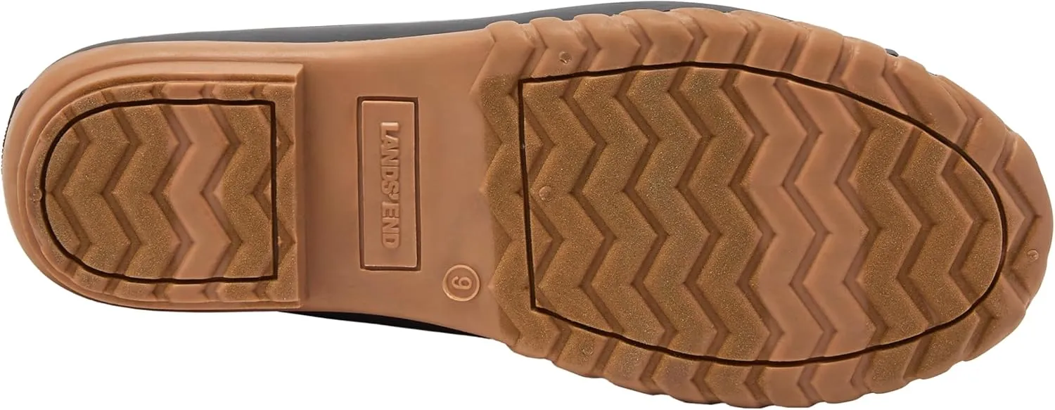 Lands' End Dakota Waterproof Boots for Men - Insulated Warm Mens Duck Boots, Black or Brown, Size 7 to 15, Medium and Extra Wide Width - Winter, Snow or Rain Boots Men