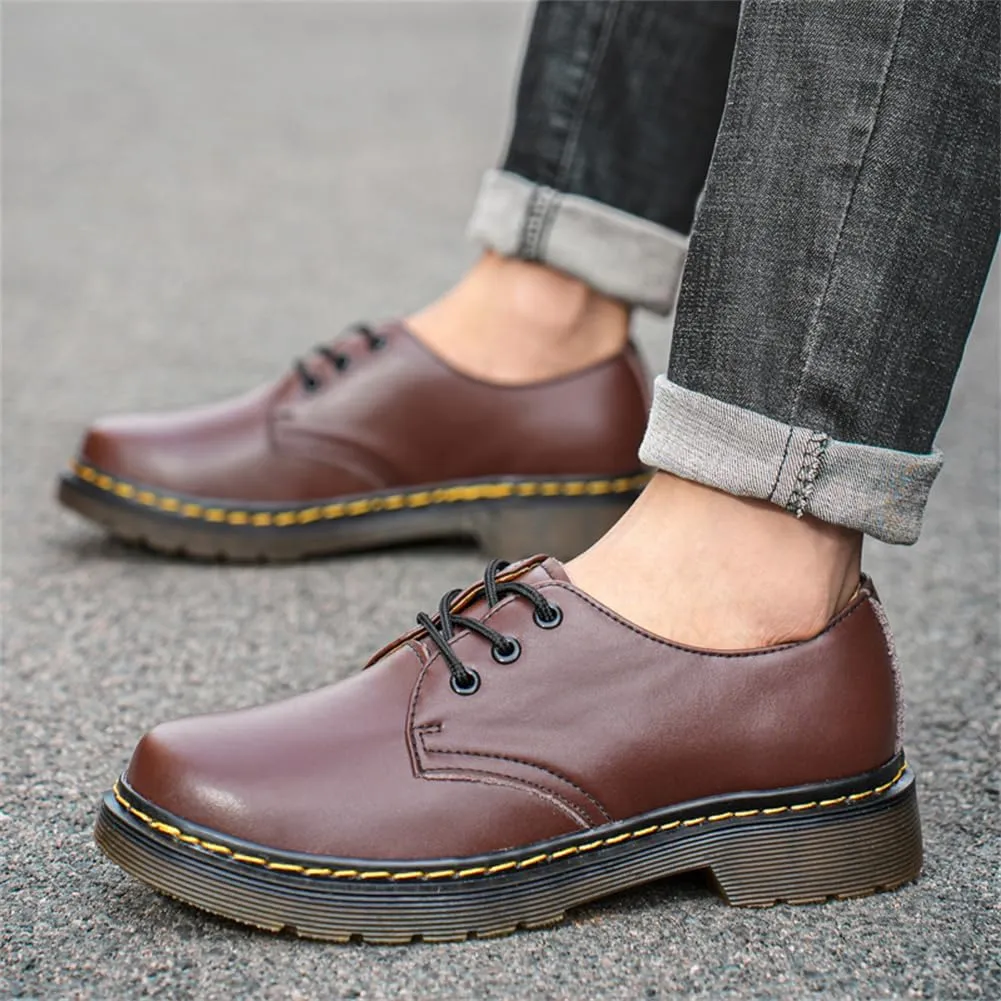 LEADER SHOW ® Men's Casual Loafer Business Shoes Lace Up Flats Dress Oxfords