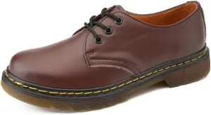 LEADER SHOW ® Men's Casual Loafer Business Shoes Lace Up Flats Dress Oxfords
