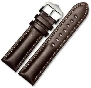 Leather Bracelet Handmade Strap 18 20mm 22mm Strap Green Color Watch Strap Watch(E,22MM)