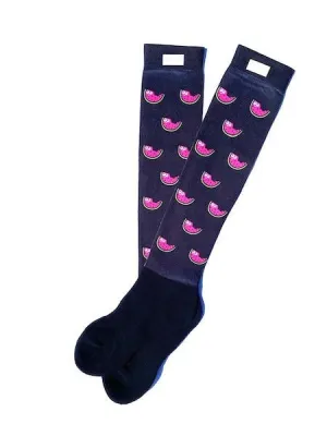 Lettia Ladies Watermelon Padded Boot Socks