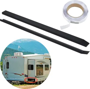Leyndo 2 Pcs RV Slide Out Ski Set Slide Out Stabilizers for RV Camper Slide Out Supports Slide Gaskets Prevents Floors from Being Scratched and Scuffed (Include Install Tape)