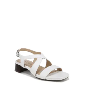 LifeStride Womens Jordan Strappy Heeled Sandals Bright White 7 M