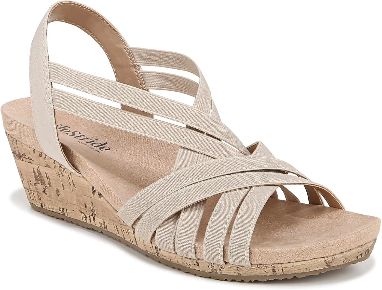 LifeStride Women's Mallory Strappy Wedge Sandals