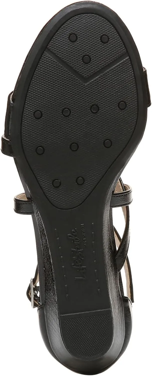 LifeStride Women's Yolanda Strappy Wedge Sandal