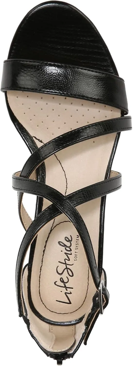 LifeStride Women's Yolanda Strappy Wedge Sandal