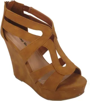 Lindy 03 Strappy Open Toe Platform Wedge