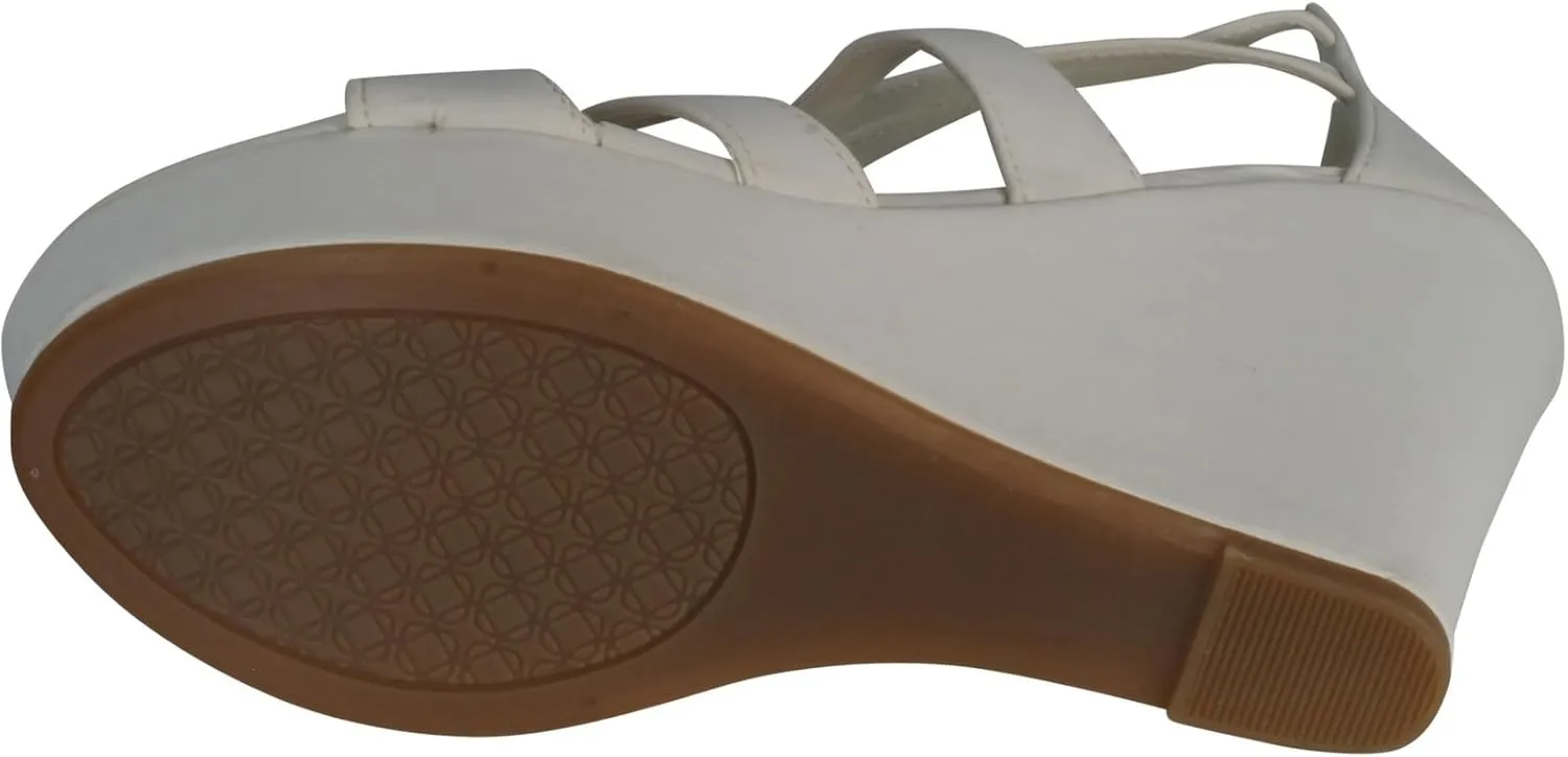 Lindy 03 Strappy Open Toe Platform Wedge