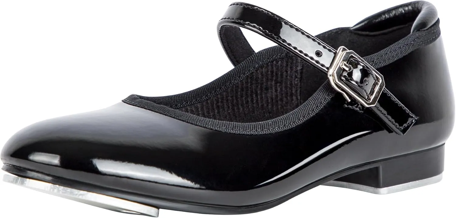 Linodes Economy Unisex-Child Easy Slide Buckle Tap Shoe for Girls and Boys Maryjane Dance Flat