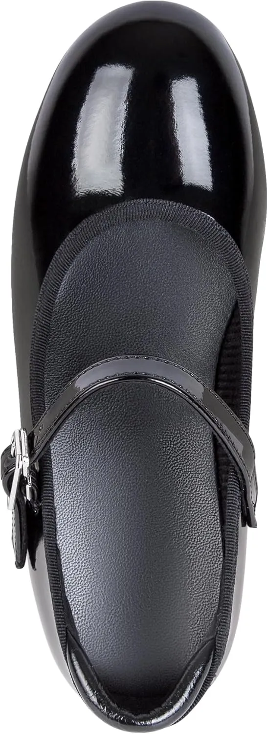 Linodes Economy Unisex-Child Easy Slide Buckle Tap Shoe for Girls and Boys Maryjane Dance Flat