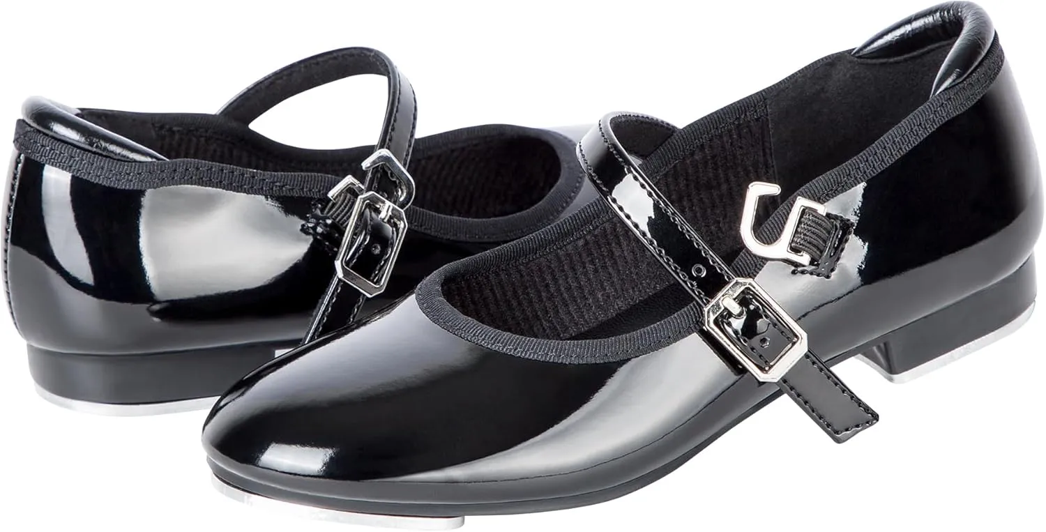 Linodes Economy Unisex-Child Easy Slide Buckle Tap Shoe for Girls and Boys Maryjane Dance Flat