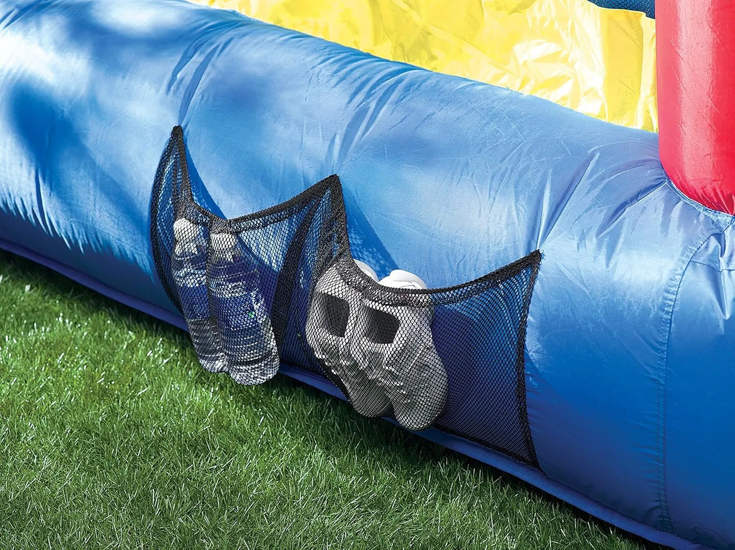 Little Tikes Jump 'n Slide Inflatable Bouncer Includes Heavy Duty Blower With GFCI, Stakes, Repair Patches, And Storage Bag, for Kids Ages 3-8 Years