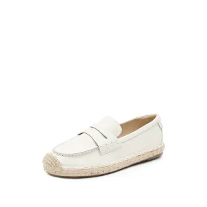 Loafers - Leather Espadrille Slip-On Loafer 9UA97