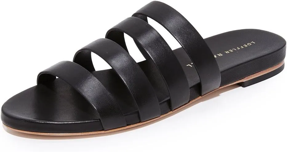 LOEFFLER RANDALL Women's Caspar Strappy Slide (Leather) Sandal