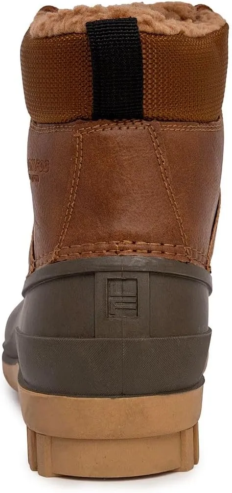 LONDON FOG Aspen Winter Boots for Men Waterproof Snow - Insulated Duck Mens Snow Boots or Rain Boots, Black Tan or Brown, Size 7 to 15 Medium and Extra Wide Widths