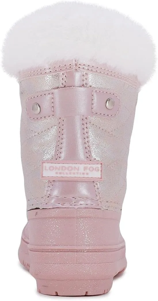 LONDON FOG Girls Toddler Endfield Cold Weather Warm Lined Snow Boot