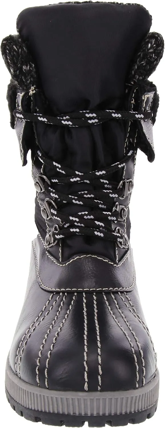 LONDON FOG Womens Mitten Cold Weather Duck Boot for Snow
