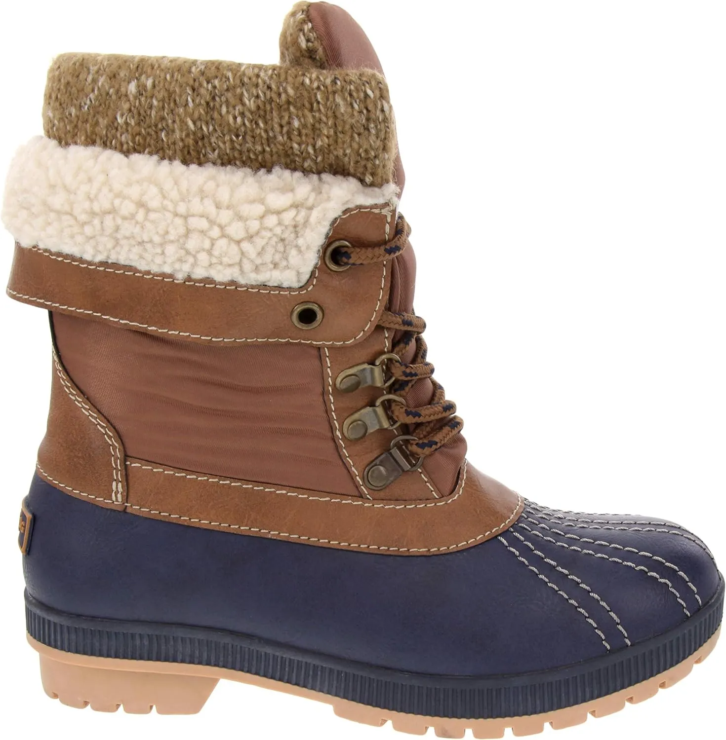 LONDON FOG Womens Mitten Cold Weather Duck Boot for Snow