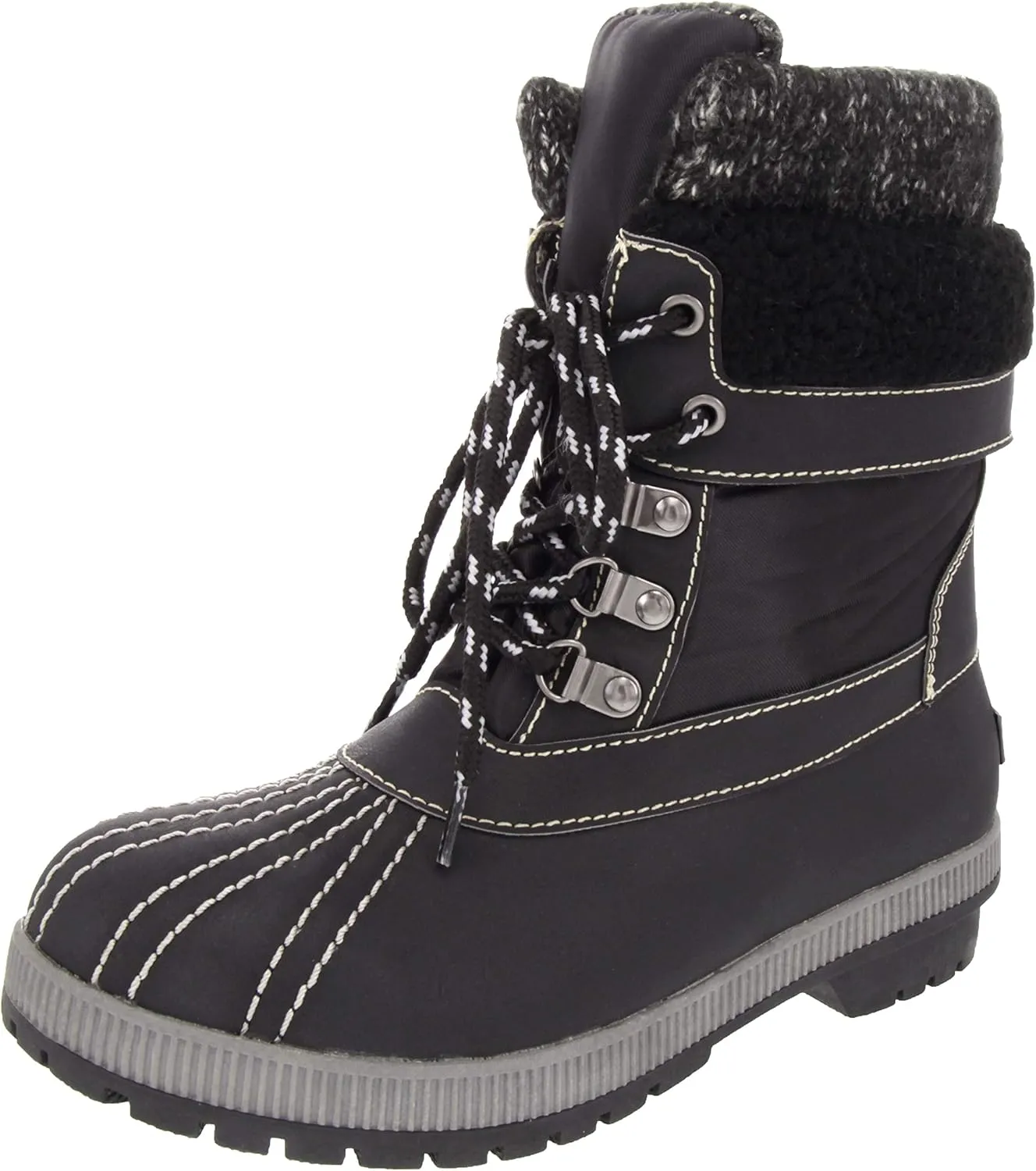 LONDON FOG Womens Mitten Cold Weather Duck Boot for Snow