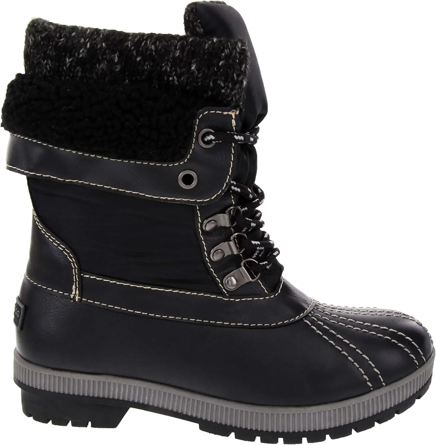 LONDON FOG Womens Mitten Cold Weather Duck Boot for Snow