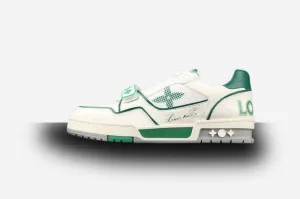 Louis Vuitton Trainer Low 'White Green Mesh'