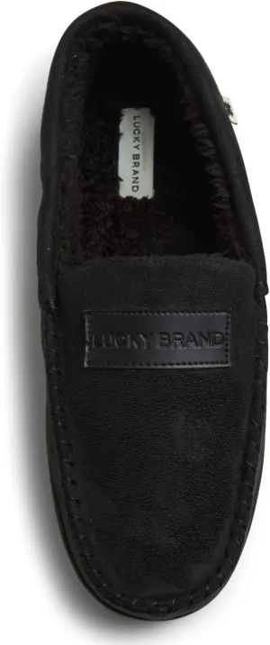 Lucky Brand Men's Micro Suede Moccasin Loafer Slippers