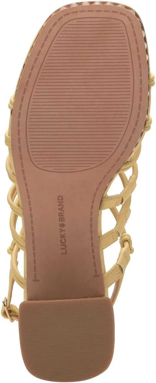 Lucky Brand Women's Bassie Strappy High Heel Sandal Heeled
