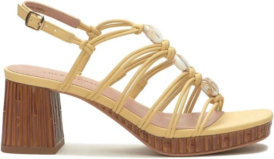 Lucky Brand Women's Bassie Strappy High Heel Sandal Heeled
