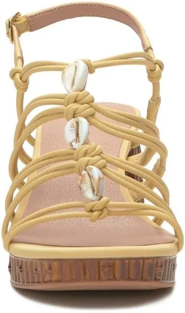 Lucky Brand Women's Bassie Strappy High Heel Sandal Heeled