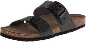 Madden Girl womens Brando Flat Sandal, Black Paris, 6.5 US