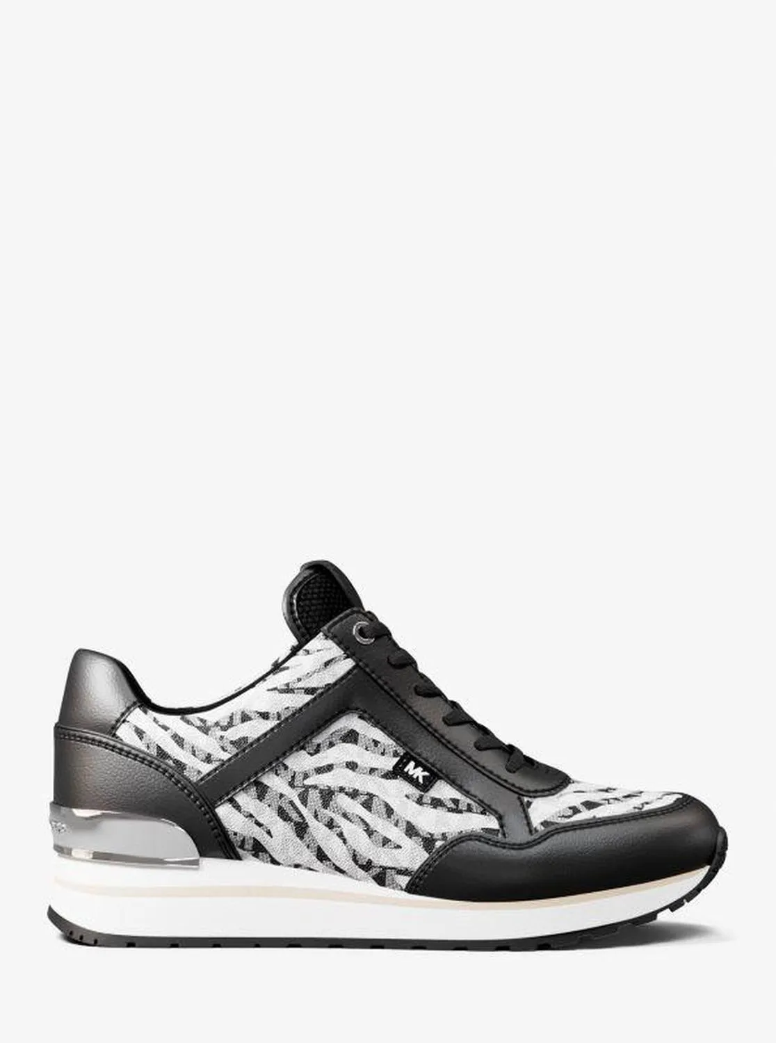 Maddy Zebra Print Signature Logo Trainer
