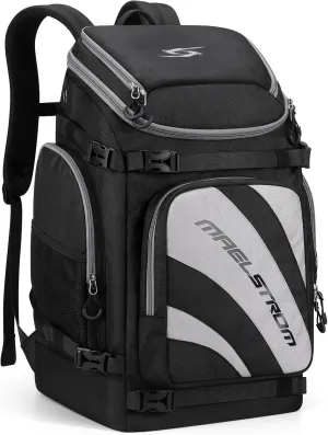 Maelstrom Ski Boot Bag,55L Large Ski Boots Travel Backpack for Men Women,Waterproof Snowboard Boot Bag for Skis Accessories