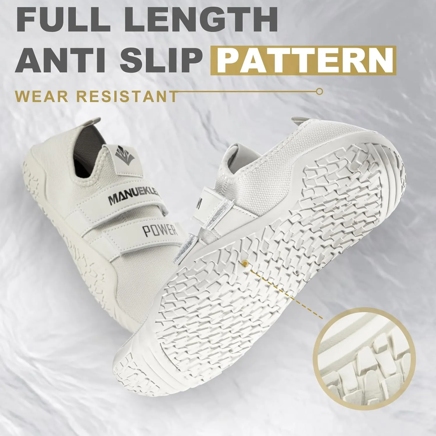 MANUEKLEAR Deadlift Shoes - Weight Lifting Shoes for Men Women - Weightlifting Squat Shoes Fitness Cross-Trainer Barefoot Gym Training Sneakers