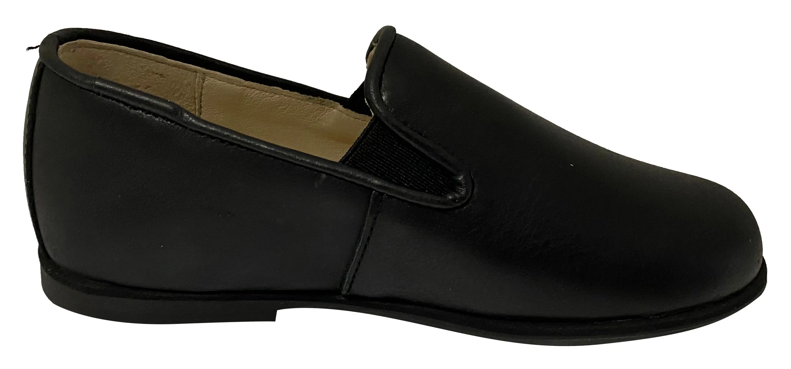 Manuela de Juan Boy's & Girl's Smoking Loafer, Black