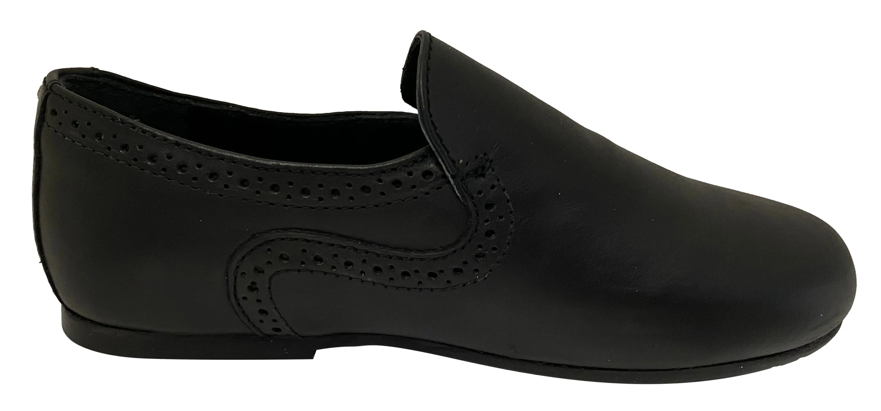 Manuela de Juan Boy's & Girl's Step-In Loafer, Black
