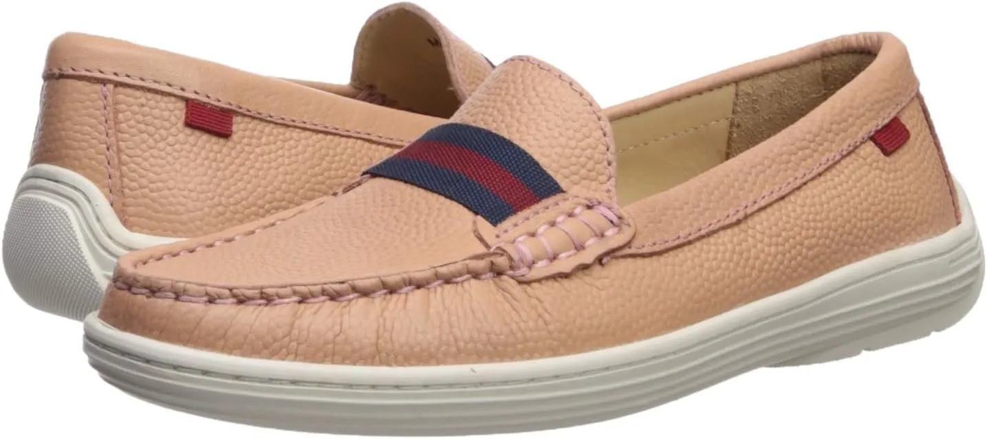Marc Joseph New York Unisex-Child Kids Boys/Girls Leather Elastic Grow Gain Loafer