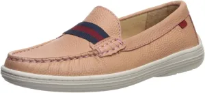 Marc Joseph New York Unisex-Child Kids Boys/Girls Leather Elastic Grow Gain Loafer