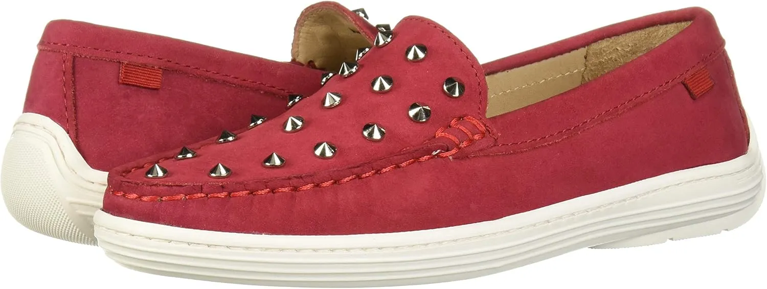 Marc Joseph New York Unisex-Child Kids Boys/Girls Leather Studded Loafer