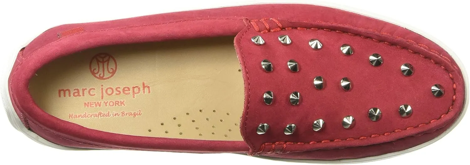 Marc Joseph New York Unisex-Child Kids Boys/Girls Leather Studded Loafer