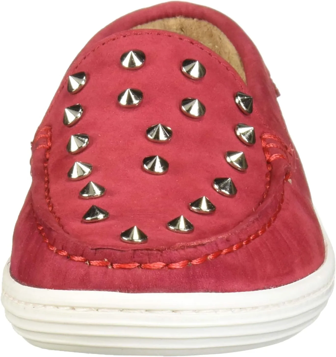 Marc Joseph New York Unisex-Child Kids Boys/Girls Leather Studded Loafer