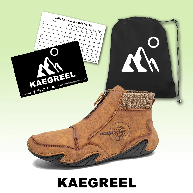 Men's Ankle Boots in Microfiber Leather with a Front Zip