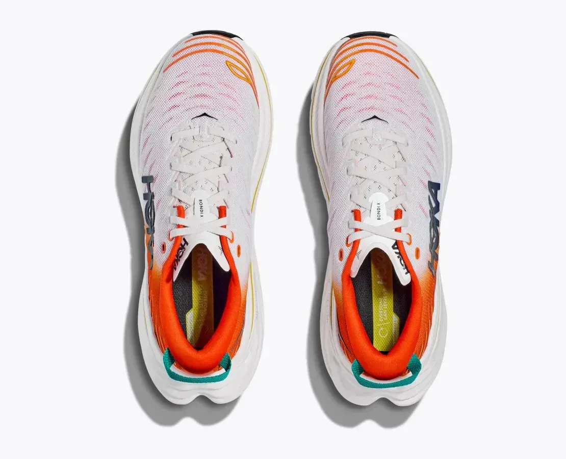 MEN'S HOKA BONDI X  | BLANC DE BLANC / FLAME