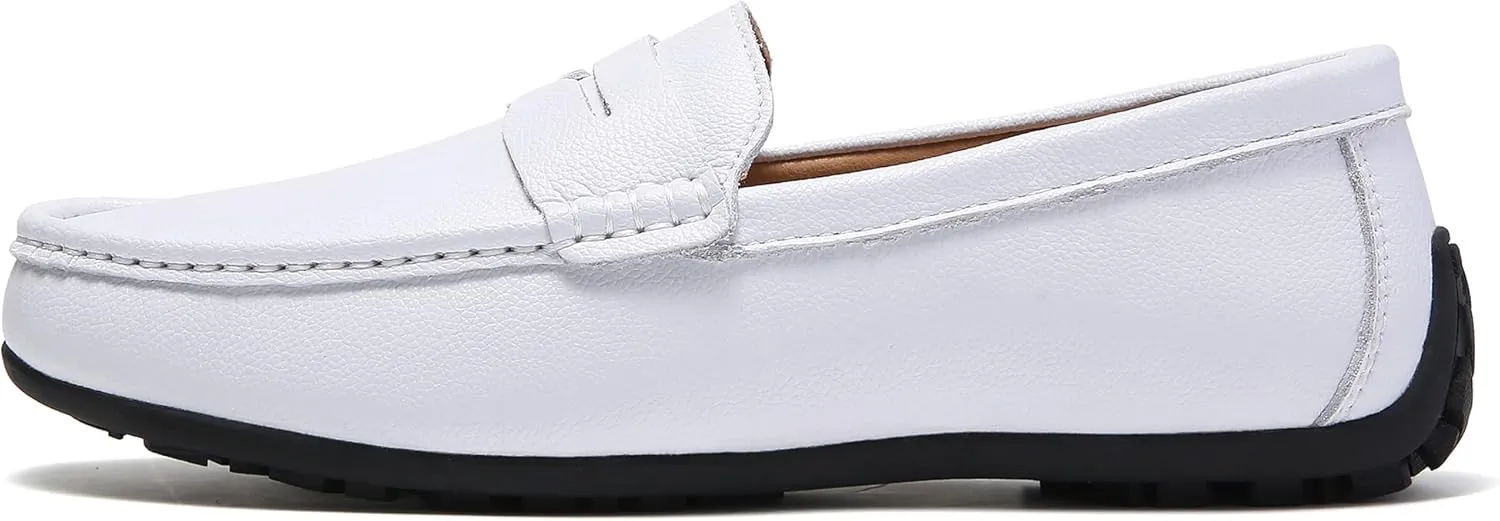 Men's Leather Casual Slip on Loafers Driving Walking Shoes