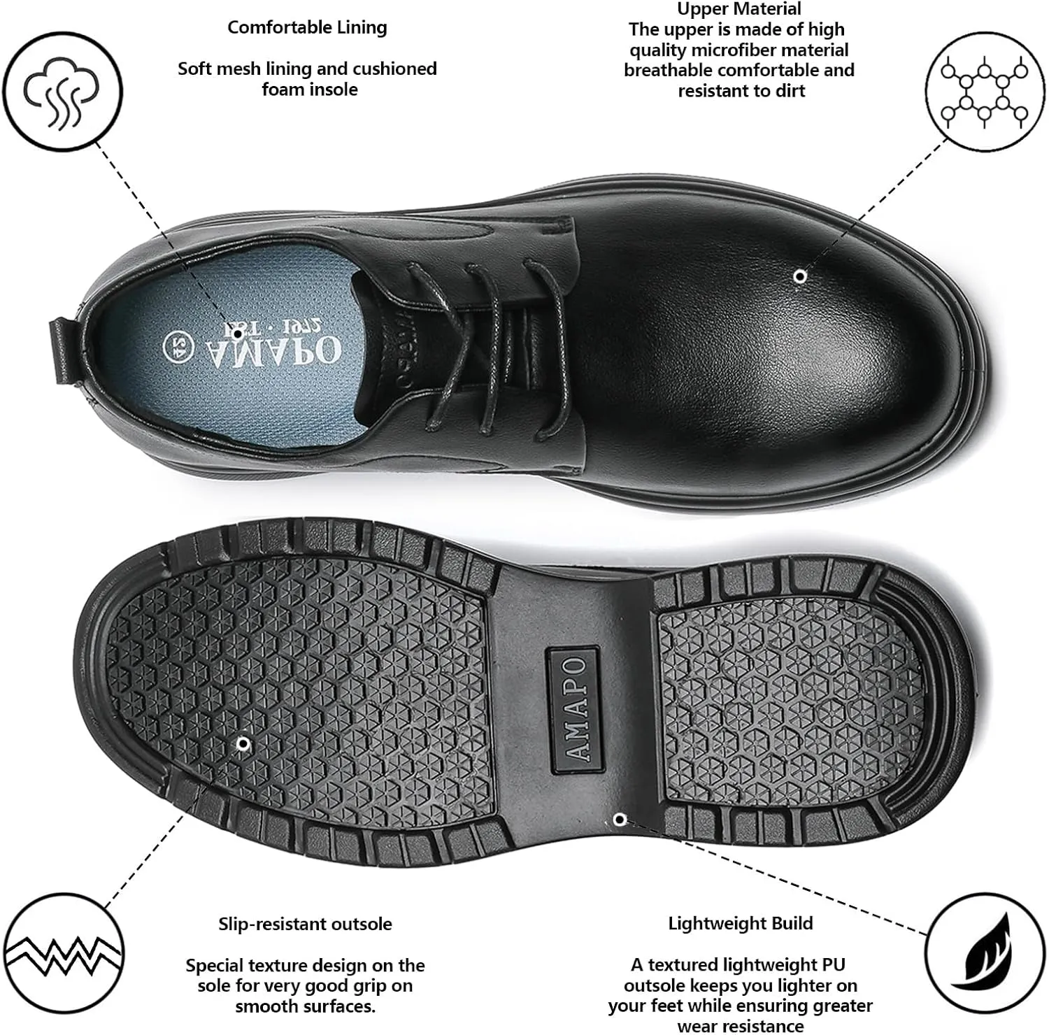 Men's Loafer Dress Shoes Classic Oxfords Shoes for Men Formal Business