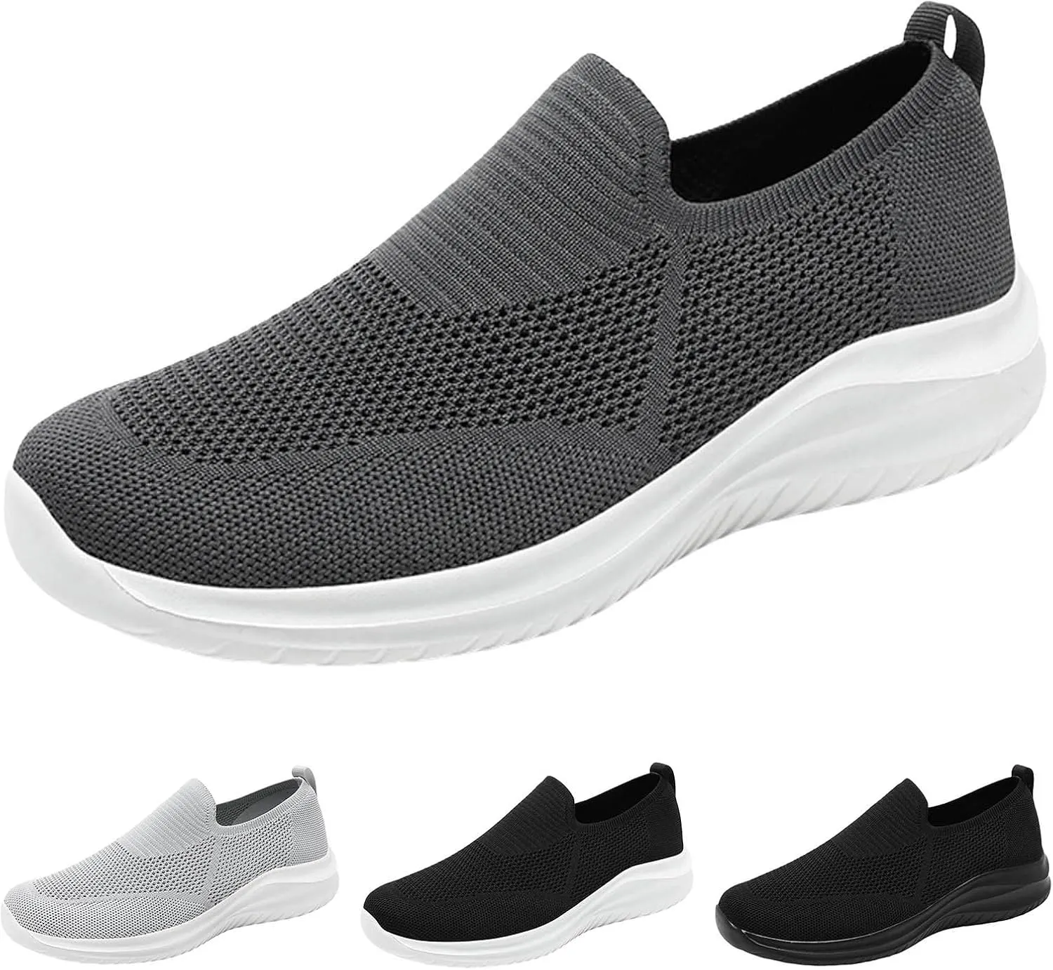 Mens Minimalist Shoes Breathable Mesh Loafers Comfortable Flat Bottomed Minimalist Shoes Mens Sneaker Slippers Size 12